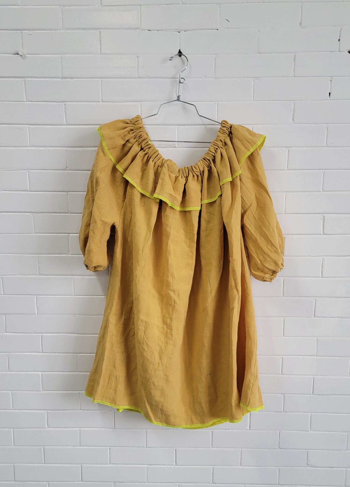 Dally Dress, Canary Linen