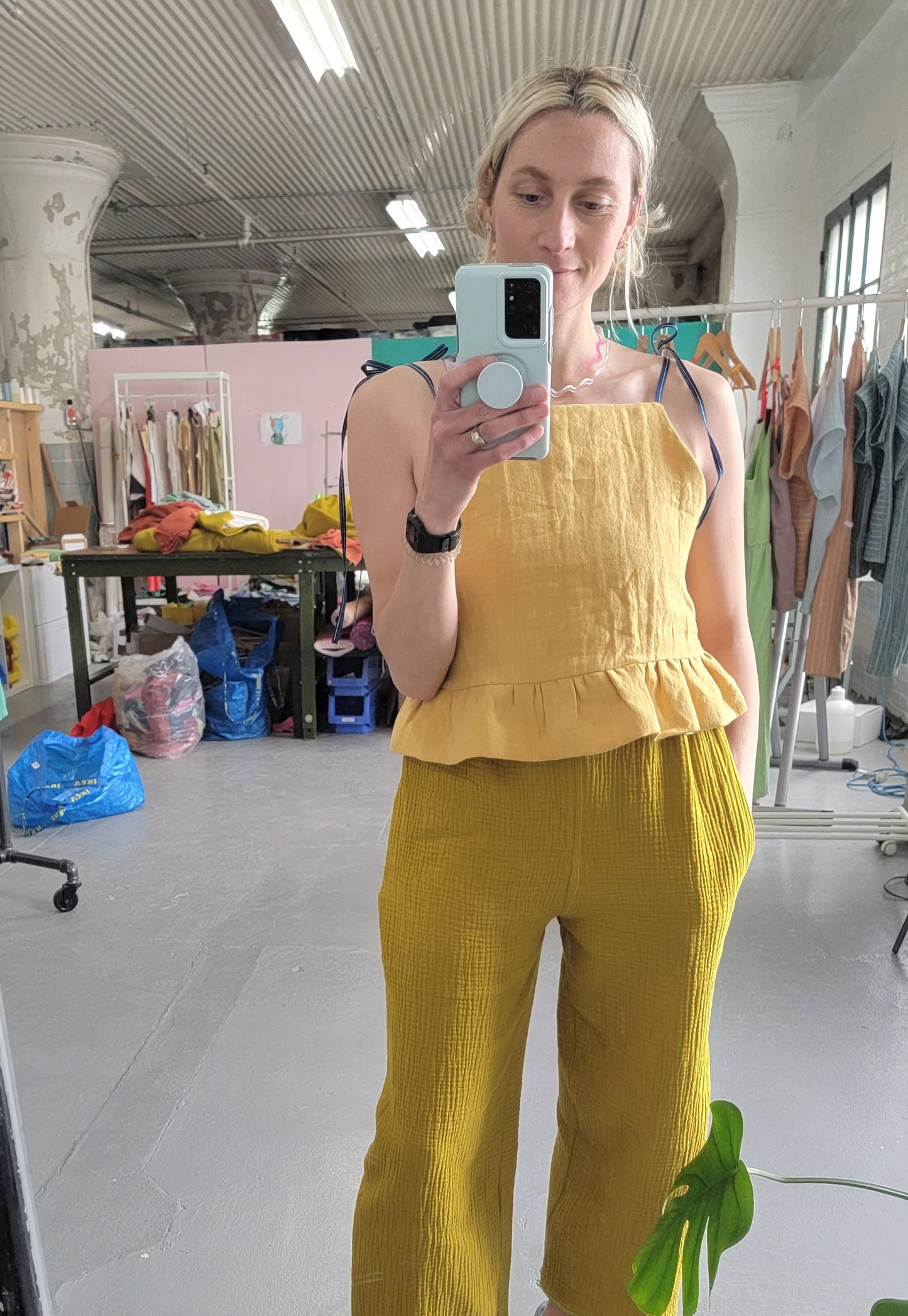 Tie Cropped Top, Sunshine
