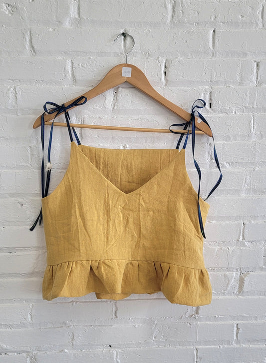 Tie Cropped Top, Sunshine